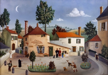 (H.B-10)- La Famille Robin et le Photographe – En vacances à Saint Prouant-Vendée.
hsb de format 38×55 cm, daté 1967