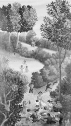(H.B-107)- Le Déjeuner sur l’herbe.
hsb de format 33×19 cm, daté 1971. Signé en bas vers la gauche. (H.B-107)- Le Déjeuner sur l’herbe. hsb de format 33×19 cm, daté 1971. Signé en bas vers la gauche.