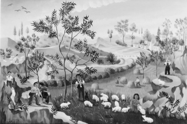(H.B-136)- La Rencontre des Bergers.
hsb de format 16×24 cm, daté 1972. Signé en bas à gauche. (H.B-136)- La Rencontre des Bergers. hsb de format 16×24 cm, daté 1972. Signé en bas à gauche.