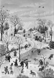 (H.B-145)- La Bataille de boules de neige.
hsb de format 35×24 cm, daté 1972. Signé en bas à gauche. (H.B-145)- La Bataille de boules de neige. hsb de format 35×24 cm, daté 1972. Signé en bas à gauche.