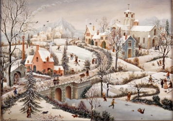 (H.B-15)- Paysage de neige – Composition.
hsb de format 33×46 cm, daté 1968.
