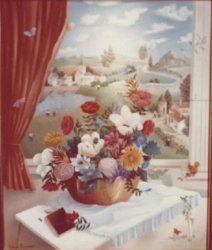 (173)- redressée.Bouquet au traité de peinture-1973-hsb 46x38. (173)- redressée.Bouquet au traité de peinture-1973-hsb 46x38.