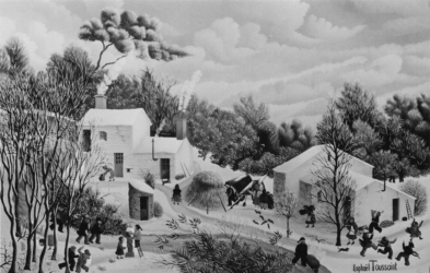 (181)- Paysage de neige à Martinet – Vendée-1974-hsb 24x35. (181)- Paysage de neige à Martinet – Vendée-1974-hsb 24x35.