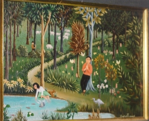 (H.B-21)- Le Joueur de Flûte ou la Flûte enchantée.
hsb de format 19×27 cm, datée 1968