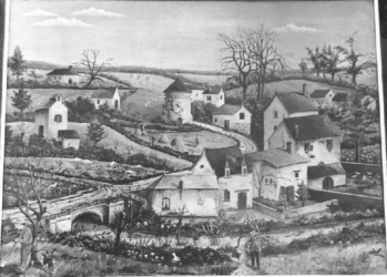 (H.B-24)- La rivière de mon village.
hsb de format 24×35 cm, daté 1968