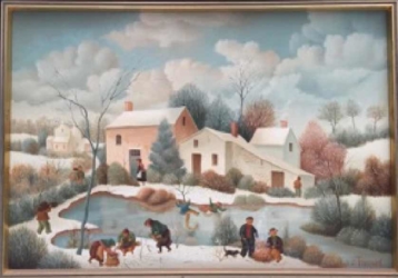(279)- Ferme vendéenne sous la neige – Entre la Ribotière et le Poiré sur vie