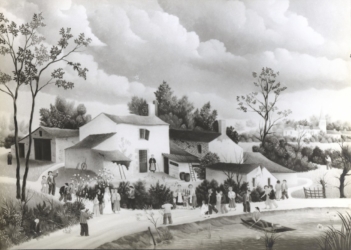 (295) - Mariage dans un village vendéen-1976-50x65 cm.