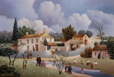 (368)- Village de la Bouchère au Poiré sur Vie-1978-hsb 24x35 cm;