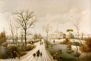(393)- Les Chemins de Vendée l'hiver-1979-hsb 24x35 cm.