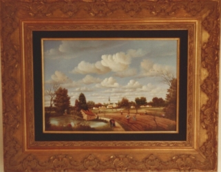 (398)- Automne vendéen.hsb de format 24x35 cm, daté 1978..