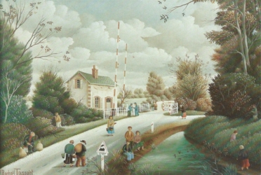 (430)- Passage à niveau d'Aizenay-1980-hsb 24x35 cm.