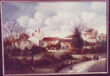 (446)- Un Dimanche à la campagne-1980-hsb 24x35 cm.