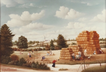 (490)- Les Paillets-Horizons vers Fougeré-Vendée-1981-hsb 27x35 cm.