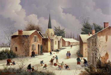 (505)-Saint Mare des Près-Neige-Vendée-1982-24x35 cm.