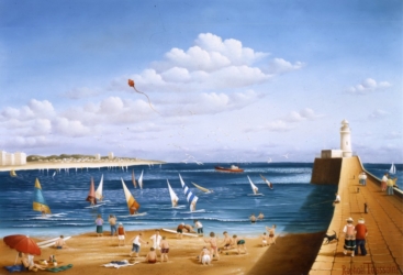 (521)-Les Sables d'Olonne-La petite Jetée-1982-24x35 cm.