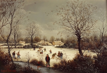 (526)-Village de la Ribotière-Le Ruisseau gelé-1982-24x35 c