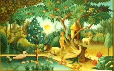 (H.B-121)-bis- Adam et Ève – La tentation – Scène du jardin d’Éden.
hsb de format 27×41 cm, daté 1972. Signé en bas à gauche. (H.B-121)-bis- Adam et Ève – La tentation – Scène du jardin d’Éden. hsb de format 27×41 cm, daté 1972.