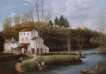 (585)-Le Chadeau – Le Moulin vers Chantonnais-1985-33x46 cm.
