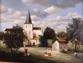 (656)- Saint-Étienne du Brillouet-1989-hsb 27x35 cm.