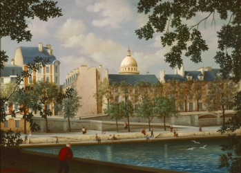 (661)- H.V.Paris - La Coupole - La Seine-1989-hsb 33x46 cm.