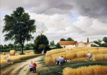 (705)- Le Champ de blé-Sur la route des-Vendée-1991-hsb 24x35-