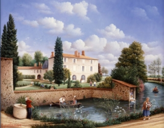 (730)- Le Domaine du Parc Soubise-Monchamp-Vendée-1994-hsb 24x35 cm.