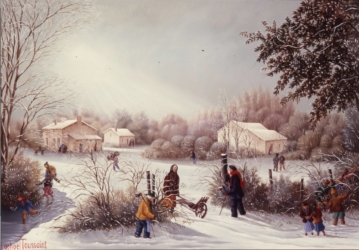 (757)- Premières lueurs matinales-1996:1997-27x35 cm.