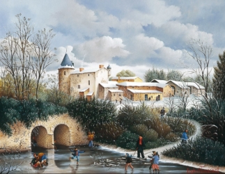 (770)-Le grand Colombier-Monchamps-1998-hsb 27x35 cm.