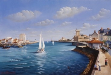 (777)-L'Entrée du Port à la Chaume-1998-27x35 cm.