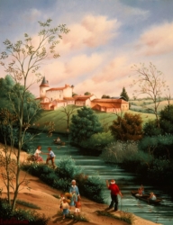 (779)-Le Grand Colombier à Mouchamps-1998-hsb 35x27 cm.