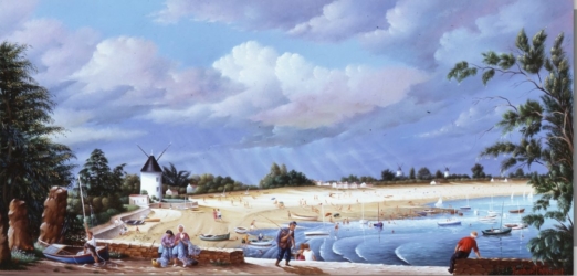(801)-La Plage de la Guérinière à Noirmoutier-2001-33x55 cm.