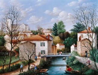 (815)-Le Chenal Saint Hilaire de Talmont-2002-hsb de 27x35 cm.