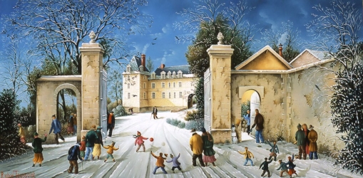 (831)-Le château de sainte Hermine-2006-hsb 29x55 cm.