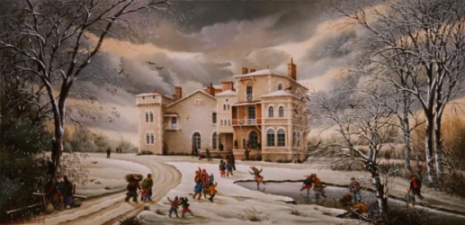 (856)- L'Établière-Domaine vendéen-2010-28x55 cm.
