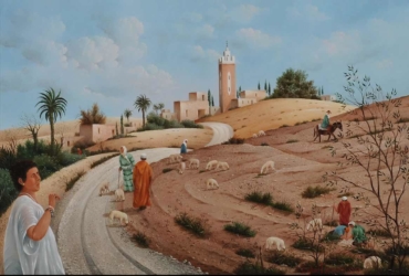 (H.B)- 891- Premier regard sur le Maroc - Autour d'Oumnass au sud de Marrakech.