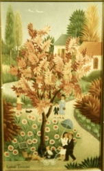 (57)- L'Arbre rose-juillet 1970- hsb de format 24x14 cm