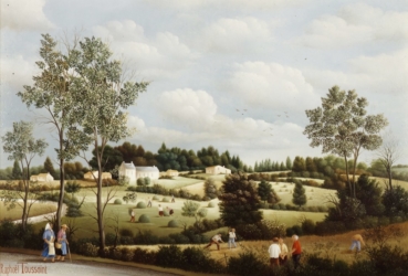 (H.B-536)- Horizons vendéens – Paysage près de Chambretaud – 1983 – 5P