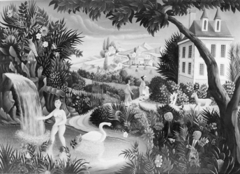 (84)- Suzanne et les vieillards-1971-hsb 33x46 cm.