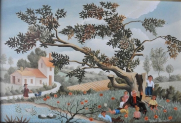 (96)-Le Conteur Sous le vieux chêne-1971-hsb 16x24 cm. DSC_8337